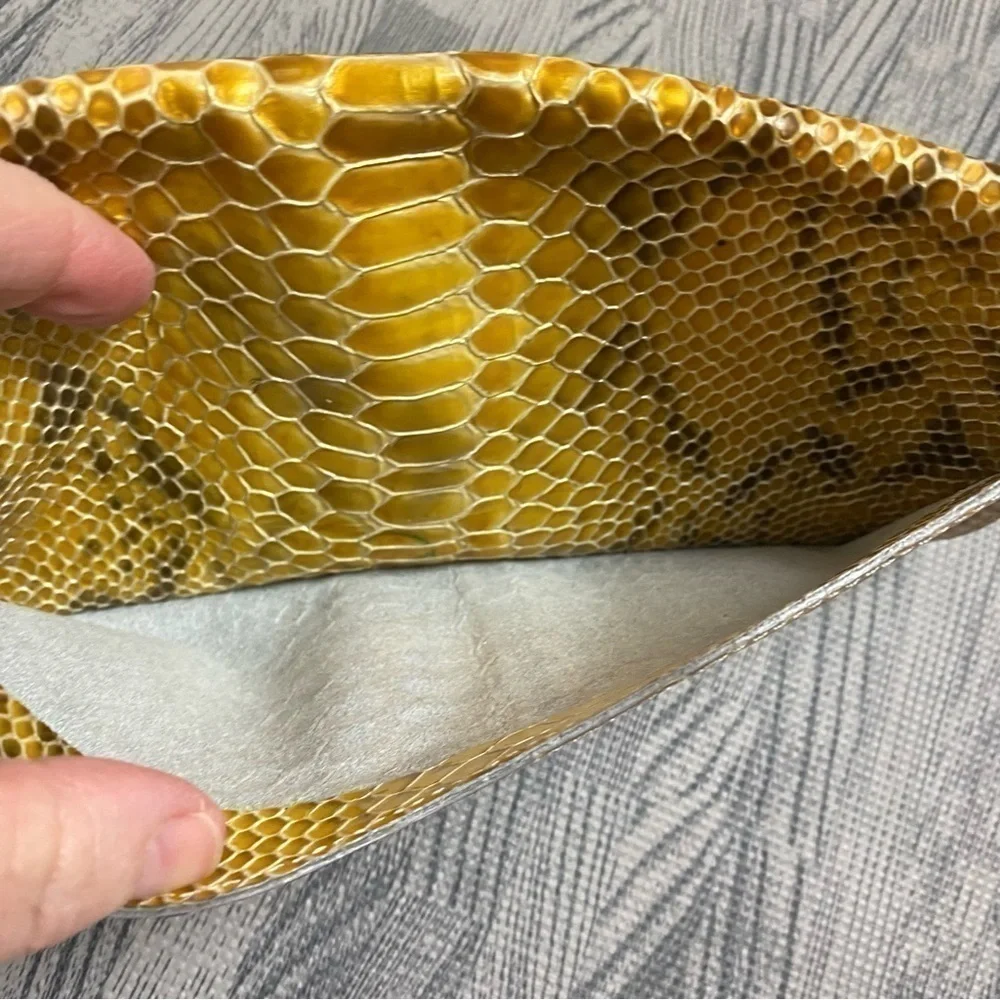 Abas Snakeskin Envelope Clutch/Wallet